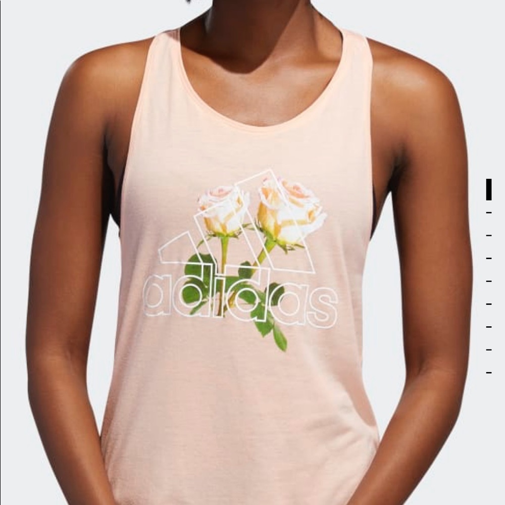 Adidas Floral essential tank top size:L women